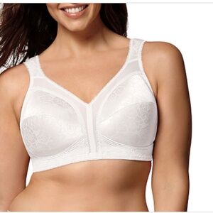 Playtex 18 Hour Ultimate Shoulder Comfort Wireless Bra White  Women's NWT